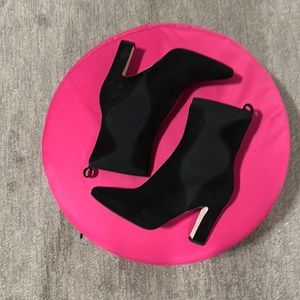 brand new black TAMARA MELLON suede BRIM 30 ankle boots - 38.5/8.5